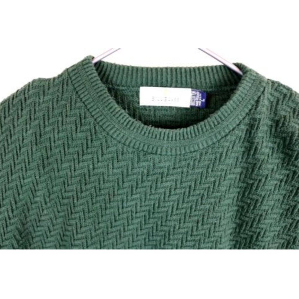 Bill Blass Menswear Chunky Cable Knit Sweater - Picture 4 of 6